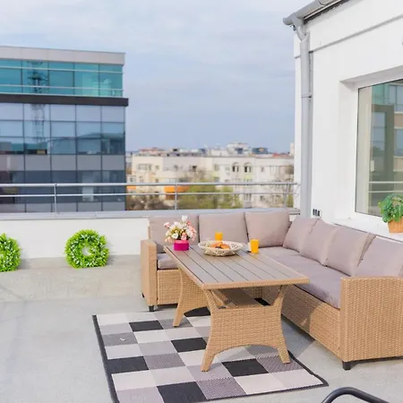 Penthouse With Huge Rooftop Terrace & City View Bucharest Exterior photo